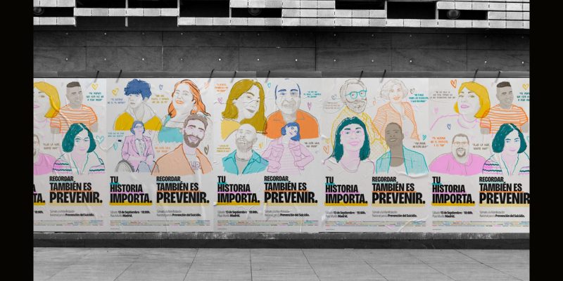 Agua y Sal en la II Marcha Amarilla por la prevención del suicidio en Madrid